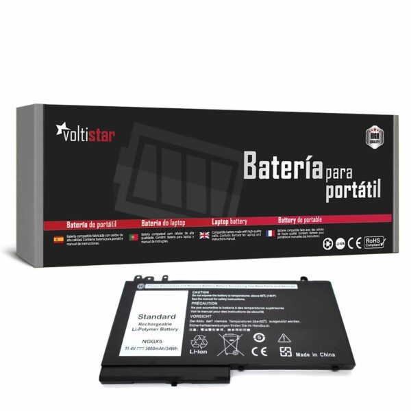 Bateria para Portátil Dell Latitude E5250, E5270, E5470, E5570 (NGGX5) - Alta Capacidade