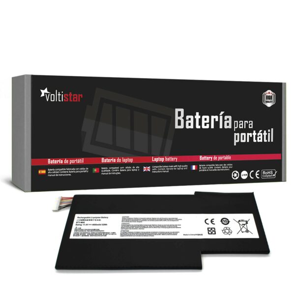 Bateria para Portátil MSI GF63, GF75, GS63VR, GS73 - BTY-M6K - 11.4V 4300mAh