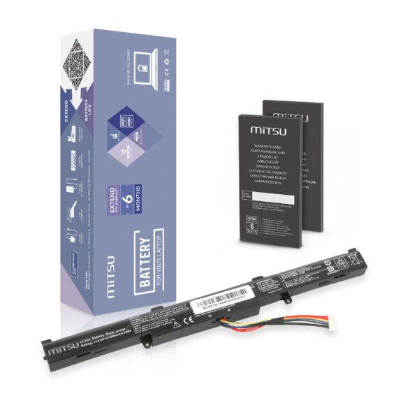 Bateria Mitsu para Asus GL752VL, N552VX
