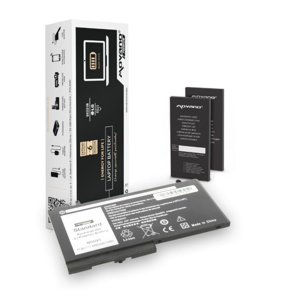 Bateria Movano Premium 11.4V 3000mAh (34Wh) para Portátil Dell Latitude E5270, E5470, 5270, 5470 Series