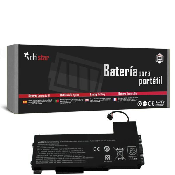 Bateria para Portátil HP ZBook 15 G3 G4 - VV09XL 808452-001 11.4V