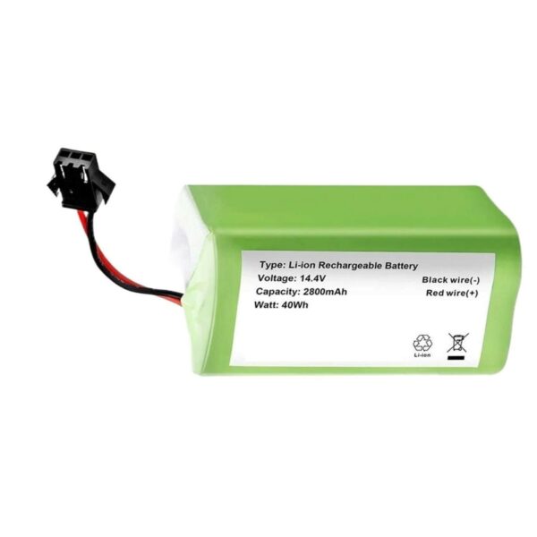 Bateria 14,4V 2800mAh para Robôs de Limpeza Ecovacs Deebot e Eufy RoboVac
