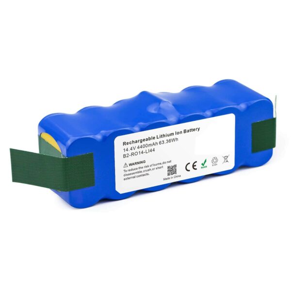 Bateria de Alta Capacidade para iRobot Roomba Séries 500, 600, 700, 800, 900 - 14.4V 4400mAh - Ref. QT-860