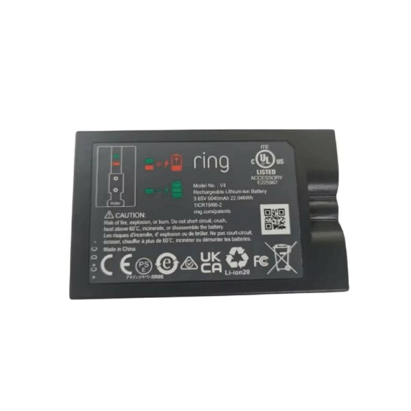 Bateria para Ring Video Doorbell 3 6040mAh 3.65V - Compatível com Modelos Ring