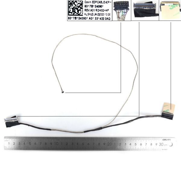 Cabo LCD/LED EDP Touch 40 Pinos para Acer Predator Helios 300 PH315-52 - Compatível com 6017B1241501, 50.Q5MN4.011