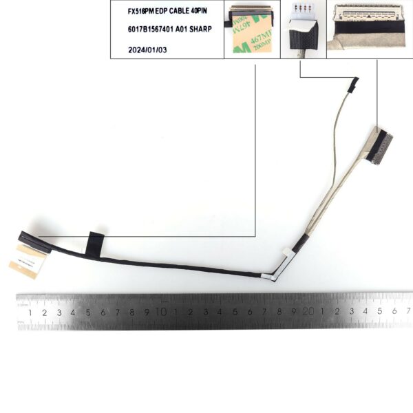CABO LCD/LED ASUS AIR2021 FX516P/PM/PR TUF516 40PIN 0.5 6017B1567401