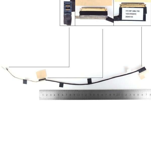 Cabo LCD/LED 30 Pinos FHD para Portátil ASUS X712FA X712FB W712 Series - P/N: 1422-03GQ0AS, 14005-02970800