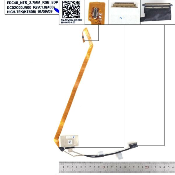 CABO LCD/LED DELL LATITUDE 7400 E7400 30 PINOS 0,4 0XV96Y DC02C00JN00