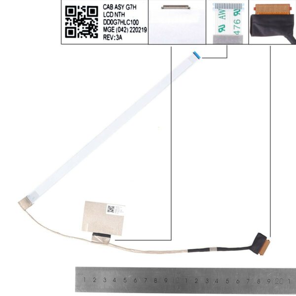 CABO LCD/LED HP 15-EG 15-EH TPN-Q245 30PIN 0,5 DD0G7HLC100 DD0G7HLC120