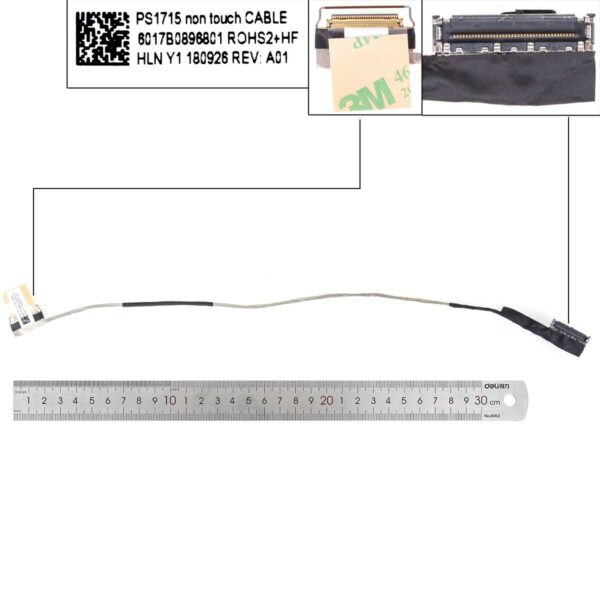 CABO LCD/LED HP 850 855 750 755 G5 ZBOOK 15U PS1715 SEM TOQUE. 6017B0896801