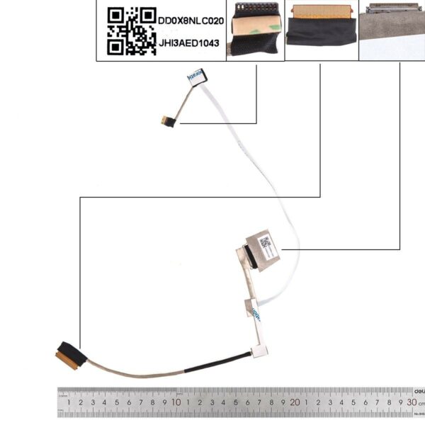 CABO LCD/LED HP PROBOOK 450 G7, 455 G7. DD0X8NLC000, DD0X8NLC010, DD0X8NLC020, L91063-001