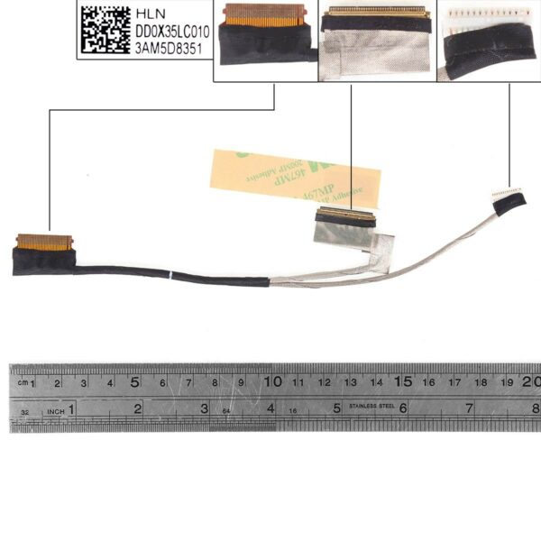 CABO LCD/LED HP SPECTRE X360 15 canais 40 pinos. DD0X35LC010 DD0X35LC000