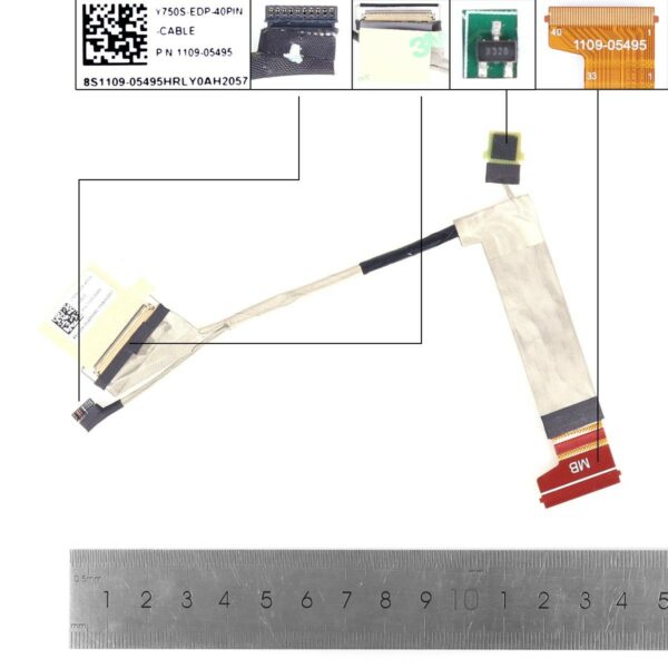 CABO LCD/LED LENOVO S7-15ARH5 15IMH5 Y750S Y9000X R9000X 2021 40PIN0.5 1109-05495