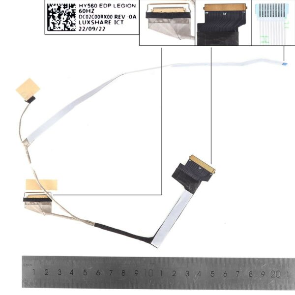 CABO LCD/LED LENOVO Y7000 Y7000P R7000 R7O00P LEGIÃO 5-15ACH6H 5-15ACH6 5-15ACH6A 2021 30PIN DCO2CO0RX00 DCO2CO0RX10