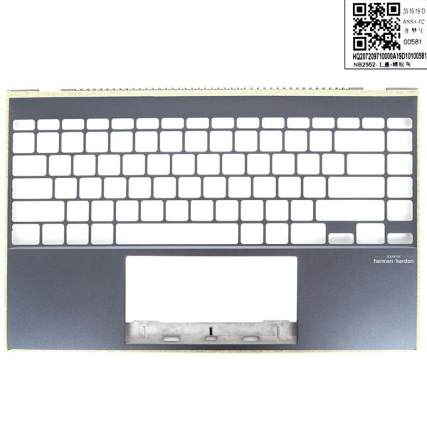 CAPA SUPERIOR COM APOIO PARA PALMA ASUS ZENBOOK 14 UX425 UM425 U4700J E SEM TOUCHPAD CINZA