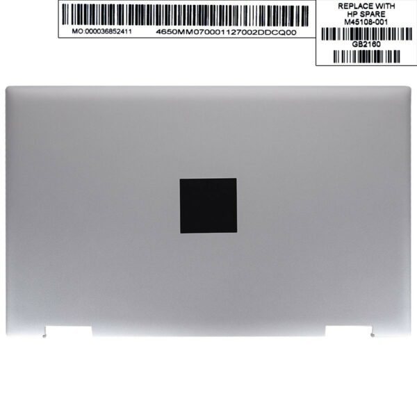 Capa traseira prateada para HP PAVILION X360 15-ER TPN-W147 LCD. M45108-001