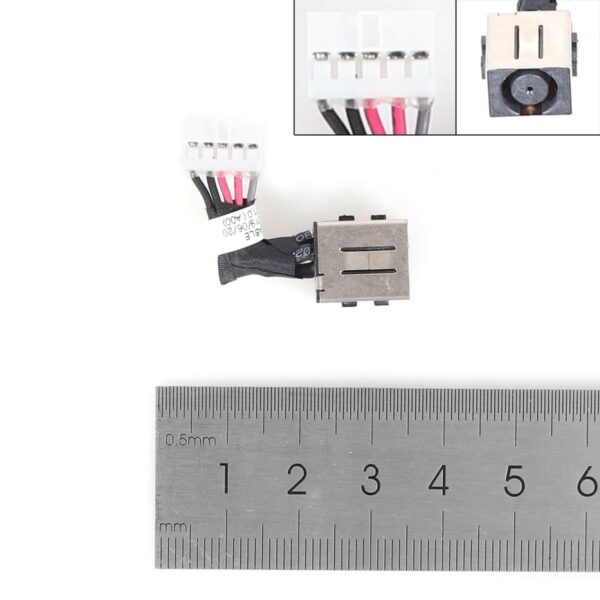 CONECTOR/CABO DC DELL LATITUDE 5580 5590 PRECISÃO 3520 CONECTOR DE ENTRADA DC DC30100YX00 098C6H DC30100YX00 098C6H