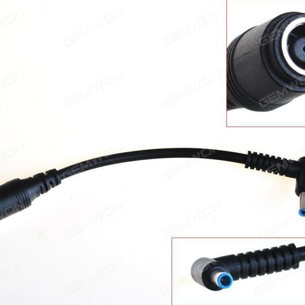 CONECTOR/CABO DC HP DELL 7,4X5,0 MM A 4,5X3,0 MM CABOS DC, COM PIN, MATERIAL: COBRE, (BOA QUALIDADE) 7,4*5,0 MM A 4,5*3,0 MM