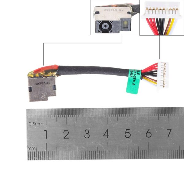 CONECTOR DC/CABO DE ALIMENTAÇÃO DC PARA HP 17-AB220NR 17-AB010NR 17-AB020NR 17-AB068NR PJ980