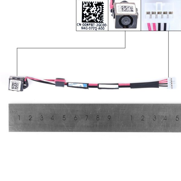 CONECTOR DC/DC NO CABO DE ALIMENTAÇÃO COM CONECTOR DE CHICOTE DE CABO PARA DELL LATITUDE 14 3450 RP8D4 RP8D4