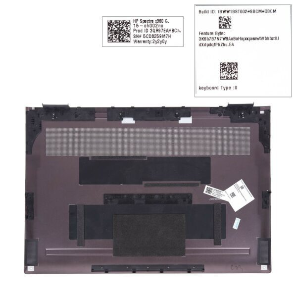 HP 15" SPECTRE X360 15-CH000 APTOP BASE MARROM CAIXA INFERIOR.