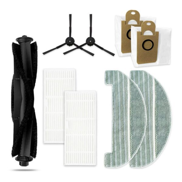 Kit Peças de Reposição Aspirador Ultenic D7 T10 - Rolo, Escovas, Filtros, Panos, Bolsas - REF: ASP0135