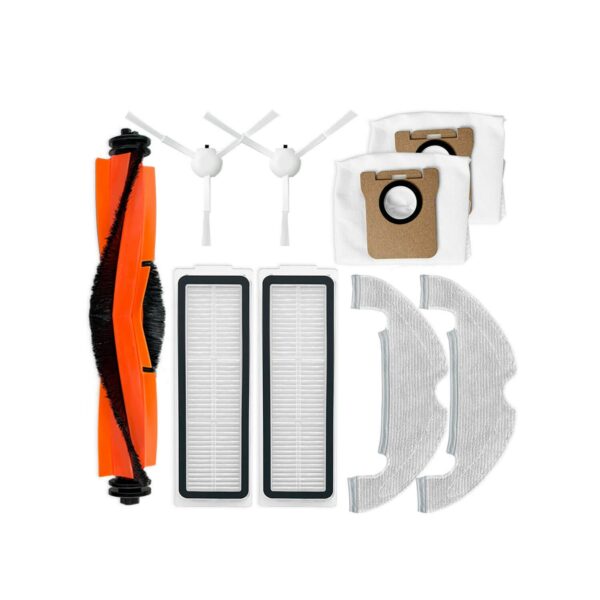 Kit de Peças de Reposição para Aspirador Xiaomi Robot Vacuum X10 - Rolo, Escovas, Filtros, Panos, Bolsas de Pó
