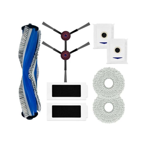 Kit de Peças de Reposição para Aspirador Robô Ecovacs Deebot T30 - Rolo Principal, Escovas e Filtros