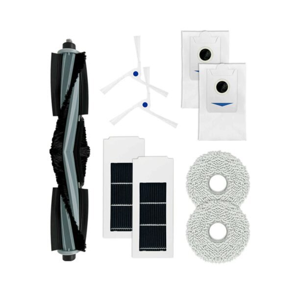 Kit de Reposição para Aspirador Robô Ecovacs Deebot X2 - Rolos, Escovas e Filtros