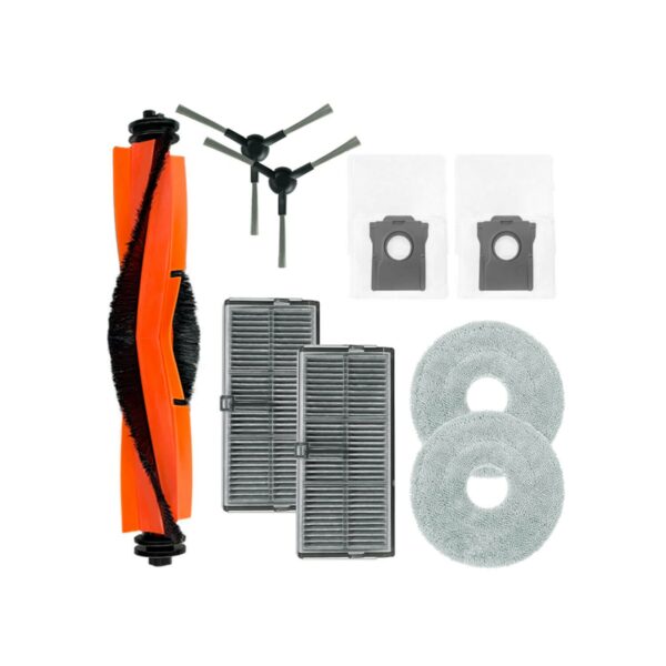Kit Peças de Reposição para Aspirador Robô Dreame L10S Pro Ultra Heat, X30 Ultra, X30 Pro Plus - Rolo, Escovas, Filtros, Mopas, Sacos de Pó