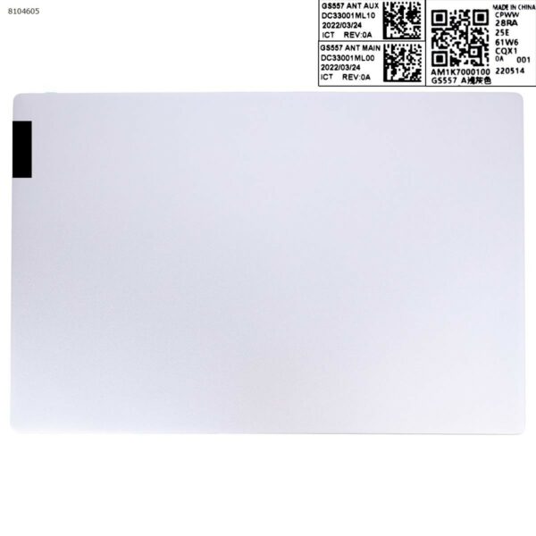 NOVA CARCAÇA PARA LENOVO IDEAPAD 5-15IIL05 5-15ITL05 15,6" LCD PRATA TAMPA TRASEIRA.