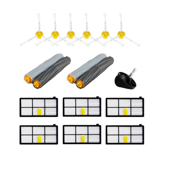 Kit de Reposição para Aspirador Robô iRobot Roomba - Rolinhos, Filtros, Escovas e Rodas