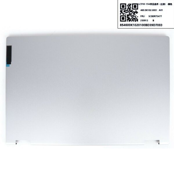 TAMPA TRASEIRA LCD LENOVO IDEAPAD FLEX 5-15IIL05 15ITL05 15ALC05 15,6" PRATA