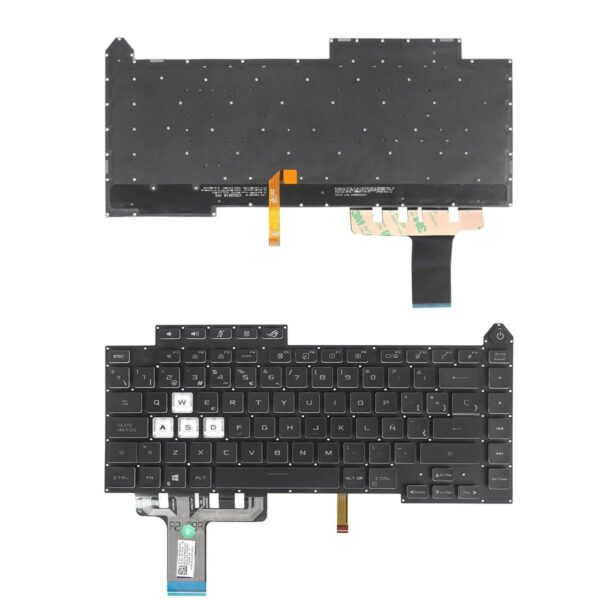 Teclado para Portátil ASUS ROG Strix G513 com Iluminação de Fundo - Espanhol