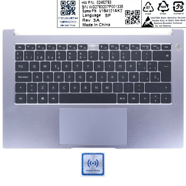 TECLADO RETROILUMINADO PARA PORTÁTIL HONOR MAGICBOOK 14 NBB-WAHP9 W29