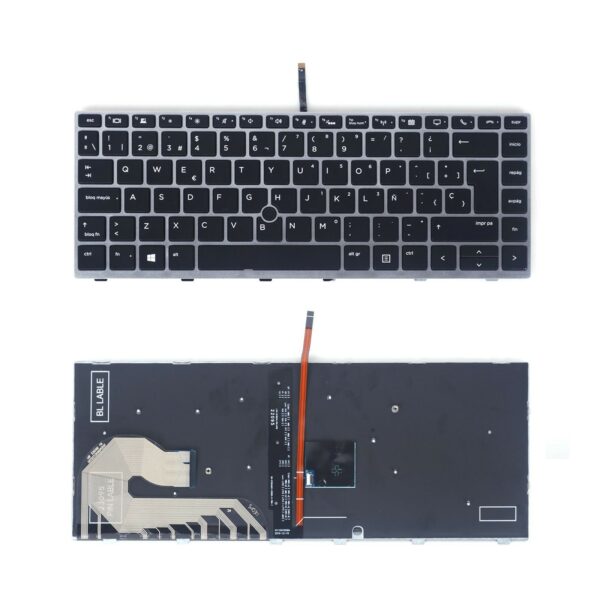 Teclado Retroiluminado Espanhol para Portátil HP 840 G5 G6 - Ref. 12-0156C-DZ01-K19