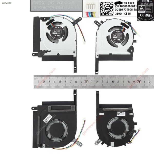 Ventoinha para Portátil ASUS Tianxuan 2 FA506, FA506QR, A17 (FA706) - 2021
