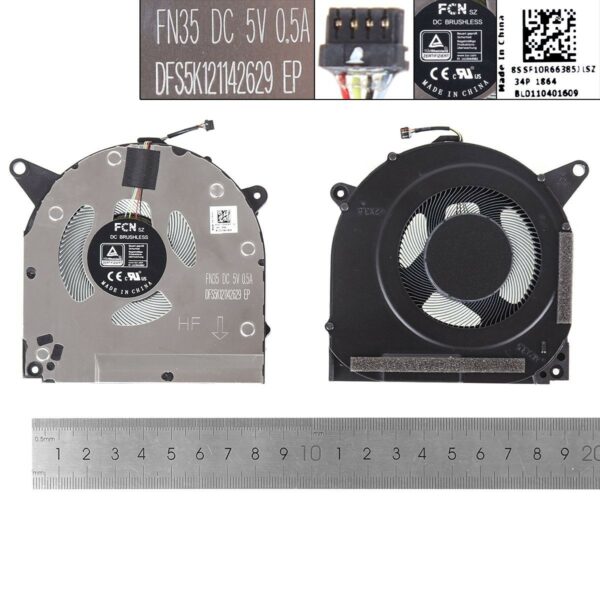 VENTOINHA CPU PARA PORTATIL LENOVO R9000X Y9000X 2021 5V