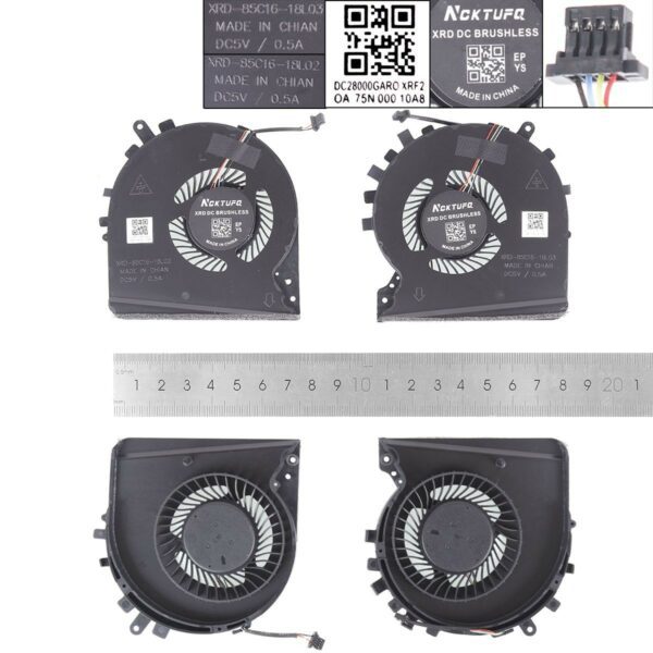 Ventoinhas para Portátil HP 15-DK TPN-C141 - Peça de Substituição Original Green Computer