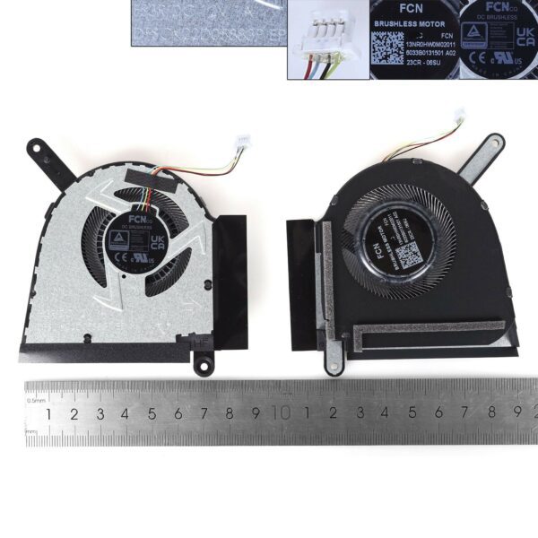 Ventoinha GPU para Portátil Asus Pro 5 FX607 FA607 - Substituição de Alta Qualidade