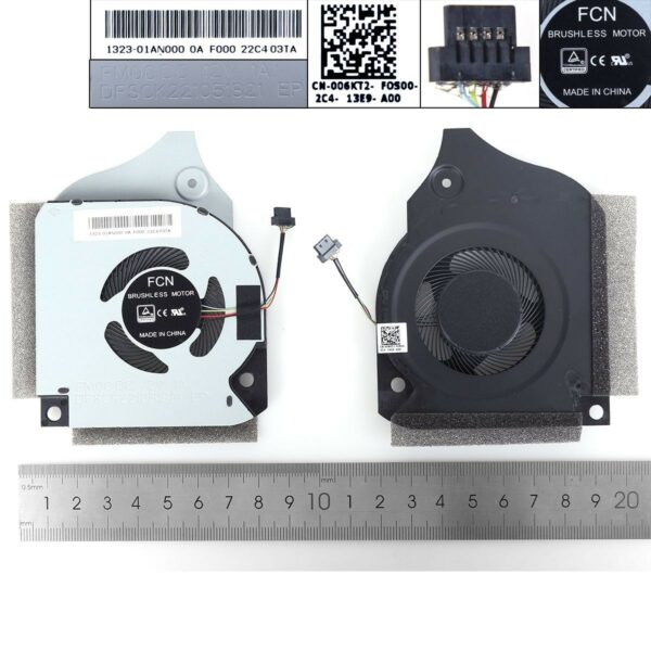 Ventoinha para Portátil Dell G7-7790, G5-5590, G5-7590 P82F - Peça de Substituição 12V