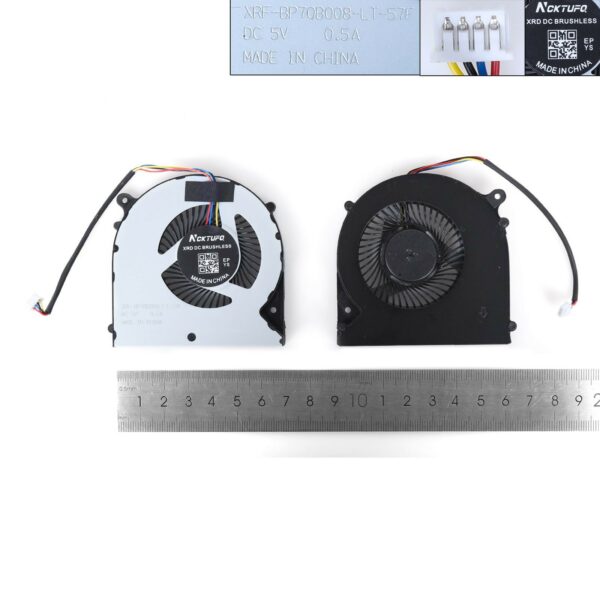 Ventoinha CPU para Portátil Gigabyte P35X P35W P35XV4 P37 Clevo N750 Série 4 Pinos - Ref. 6-31-N75W2-101