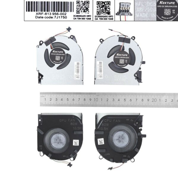 Ventoinhas para Portátil HP 16-D/E Series 80W - Compatível TPN-Q263, TPN-Q264, M75721, M75723