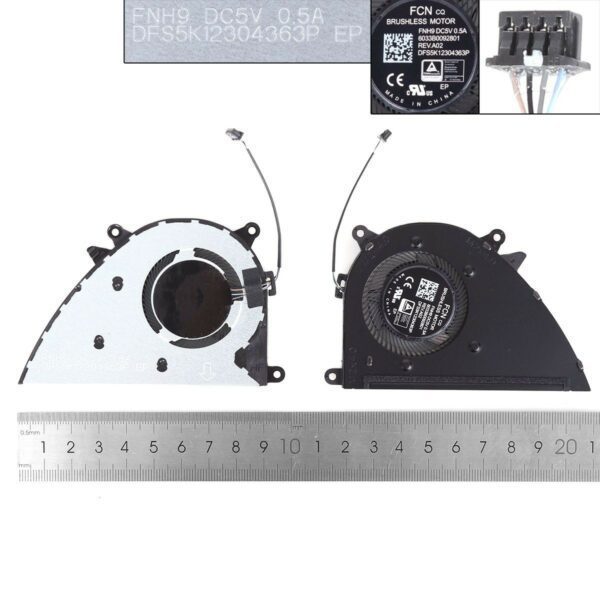 Ventoinha Original para Portátil HP ProBook 470 G8 G9 | Envy 17-CN 17-CP 17-DN