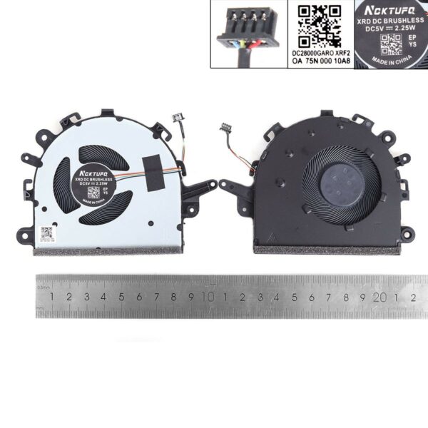 Ventoinha Cooler para Portátil Lenovo IdeaPad S145-15, V15-IIL, 340C-15 Series - Peça de Substituição