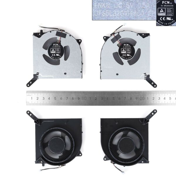 Ventoinhas CPU + GPU para Portátil Lenovo Legion R9000K, Y9000K e Legion 7 16ACH (2021) - 5V