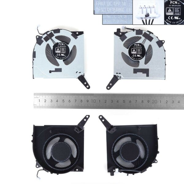 Ventoinhas de Refrigeração para Portátil Lenovo Legion Y7000P R7000P R7000 2022 ARH7 IAH7 12V - Peça de Reposição Green Computer