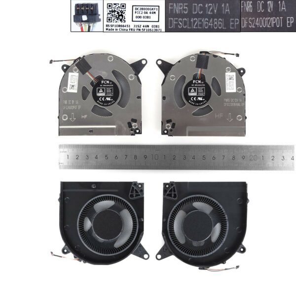 VENTOINHAS CPU + GPU PARA PORTÁTIL LENOVO R9000X S7-15IMH05 2021 12V