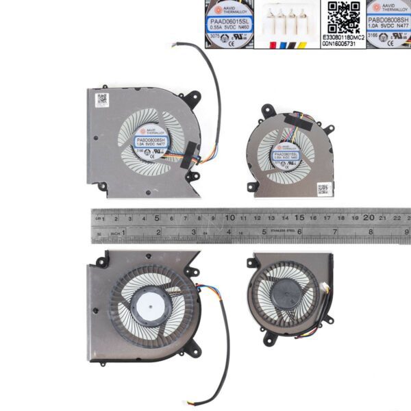 Ventoinhas para Portátil MSI GL66 GF66 GF76 Series - PABD08008SH PAAD06015SL