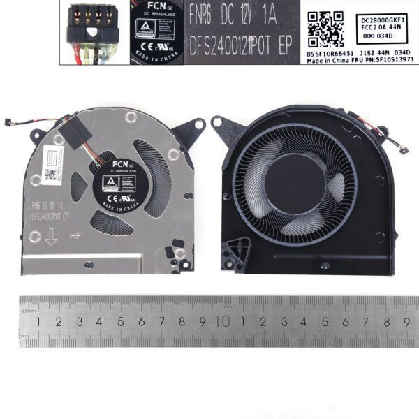 Ventoinha GPU para Portátil Lenovo R9000X S7-15ACH6 S7-15IMH05 2021 - 12V